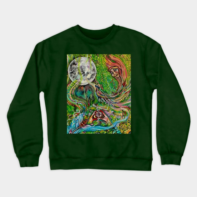 Colors of the Wind Crewneck Sweatshirt by LauraMcGowanArt